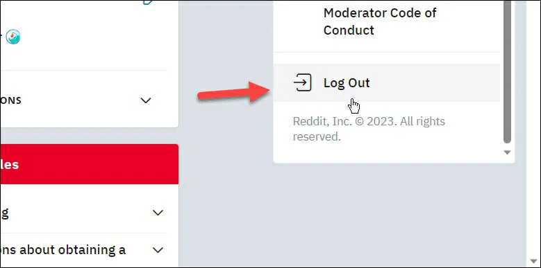 cerrar sesión Reddit 2