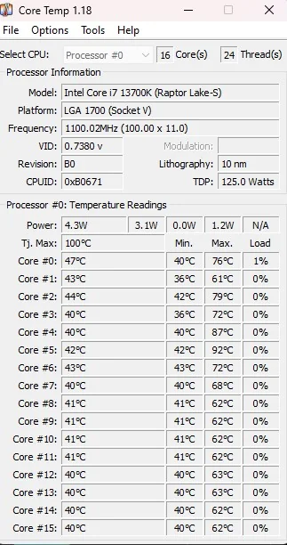 Compra de un intel Core i9-13900K y recibe un Core i7-13700K camuflado