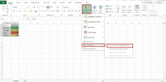 Excel no aplica temas 3