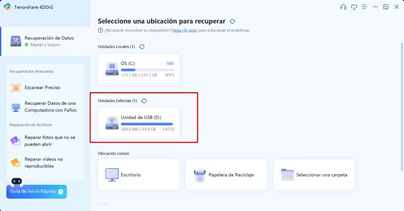 recuperar archivos borrados USB 2