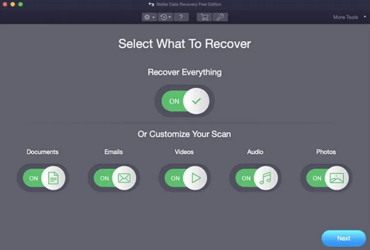 ¿Cómo se recupera los datos en Mac con Stellar Data Recovery?