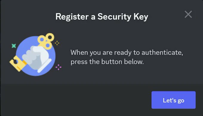 Discord clave de seguridad 2