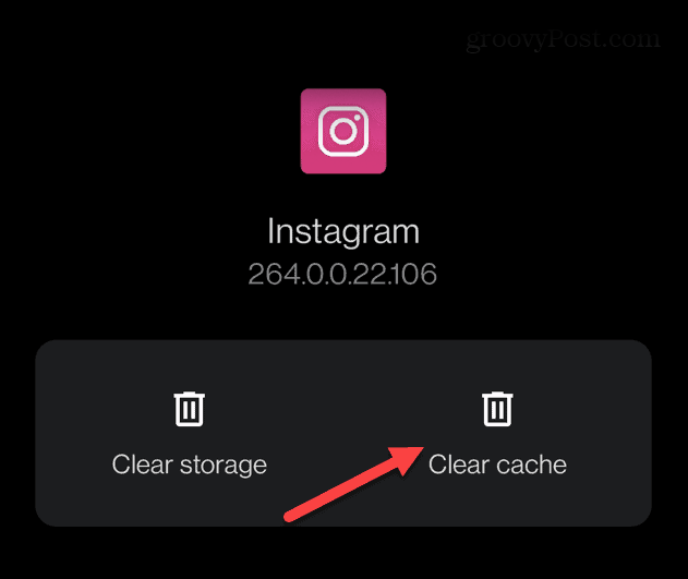 Borrar la caché Instagram