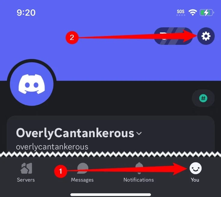 Iniciar sesión en Discord usando un código QR