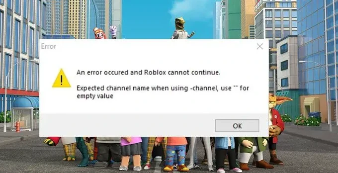 error nombre canal Roblox 2