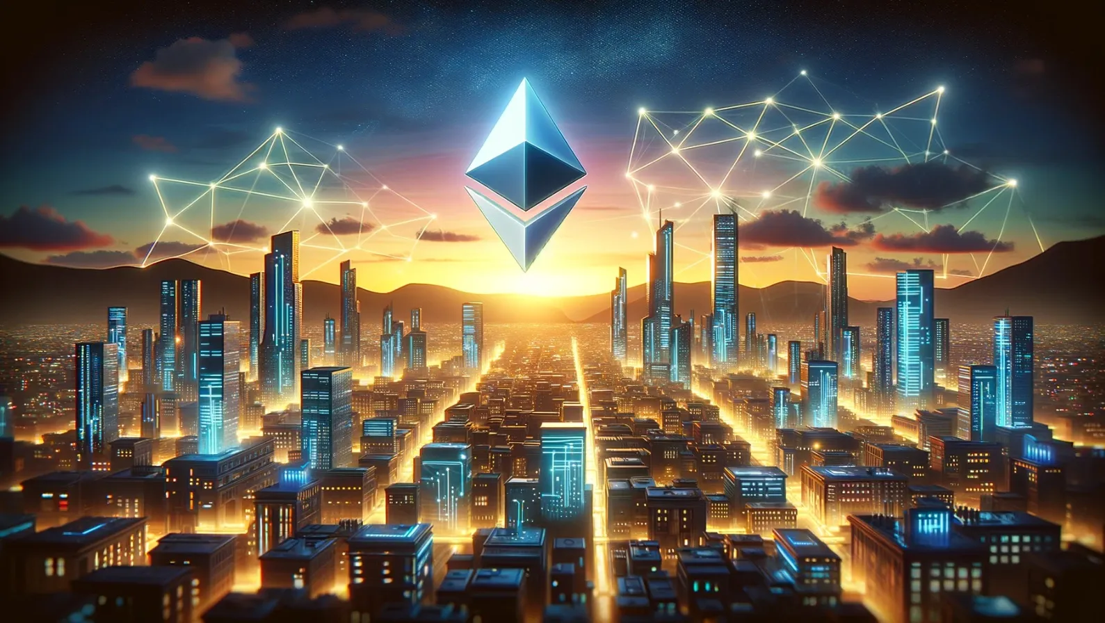 Ilustración generada con IA: éxitos ethereum 2023