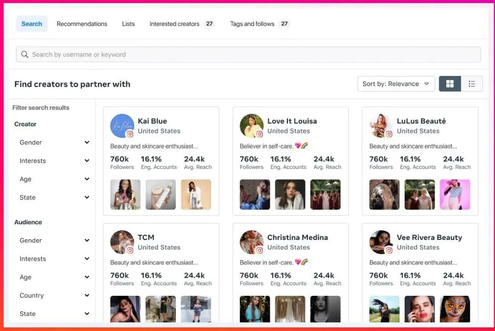 instagram marcas creadores contenido