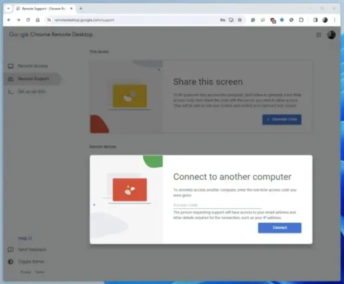 Chrome Remote Desktop