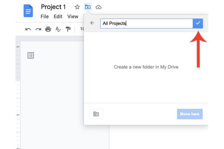 crear carpeta Google Docs crear carpeta 1