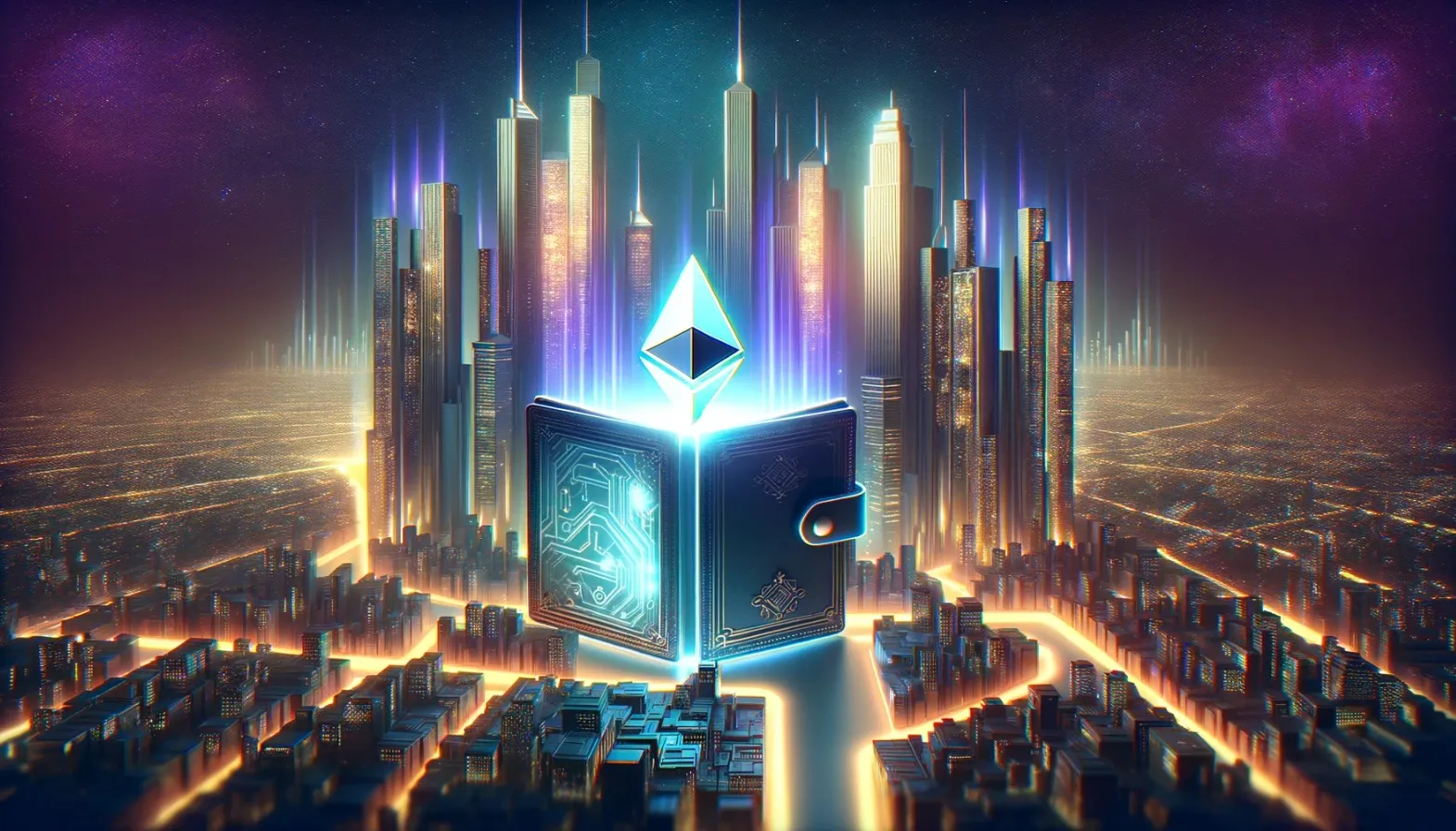 dominio billeteras ethereum - ilustración con IA