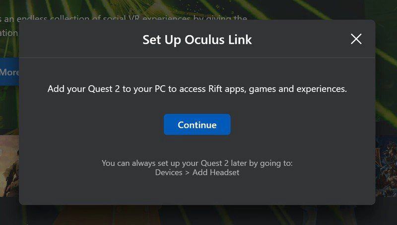 Habilitar velocidades de fotogramas más altas con Oculus Link