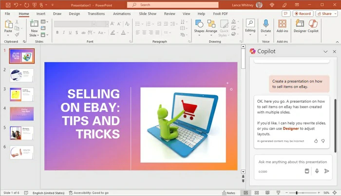 crear presentaciones PowerPoint IA 2