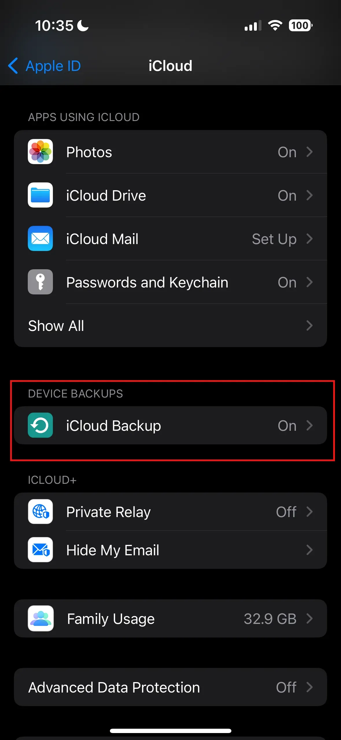 Cómo hacer una copia de seguridad en iPhone en iCloud