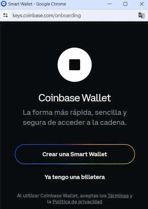 crear smart wallet