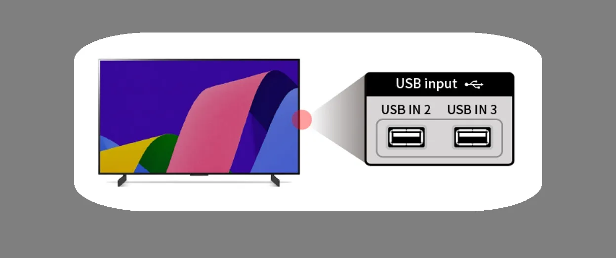 puerto usb tv