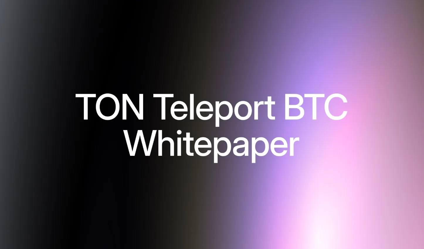 ton teleport btc