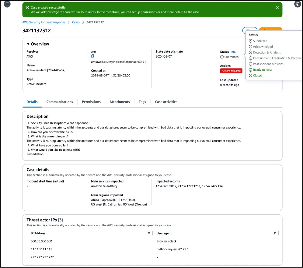 aws transferencia datos y seguridad