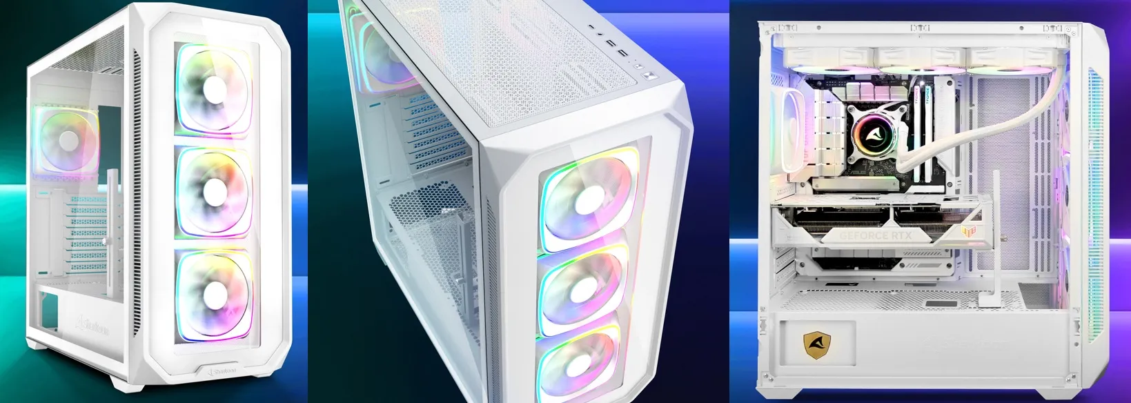 carcasa pc rgb blanco