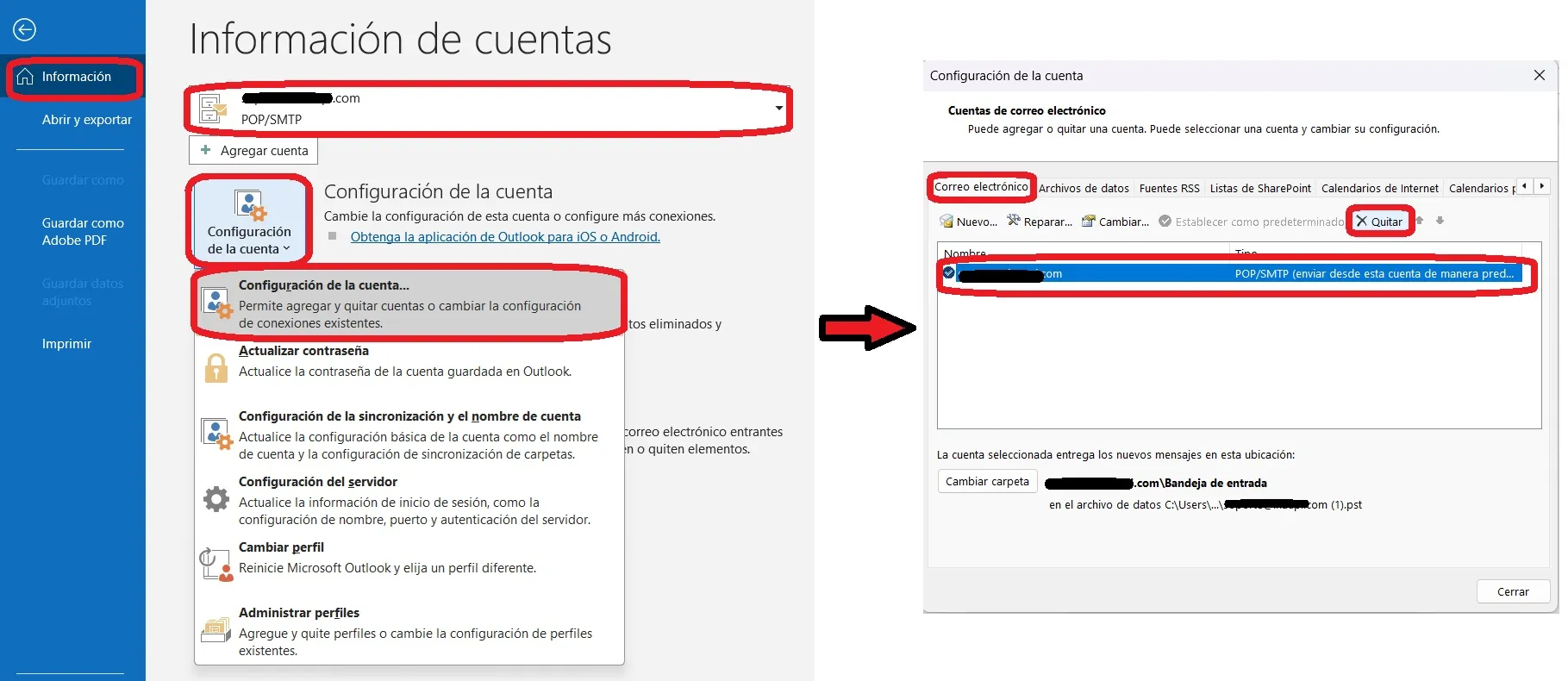 cerrar sesión outlook en windows