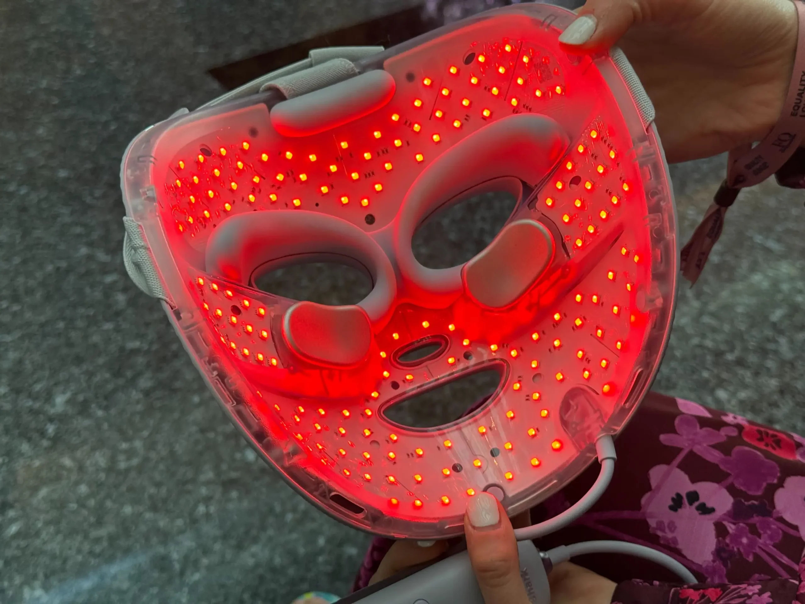 máscara led facial