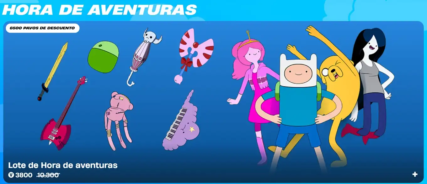 skins fortnite hora de aventuras
