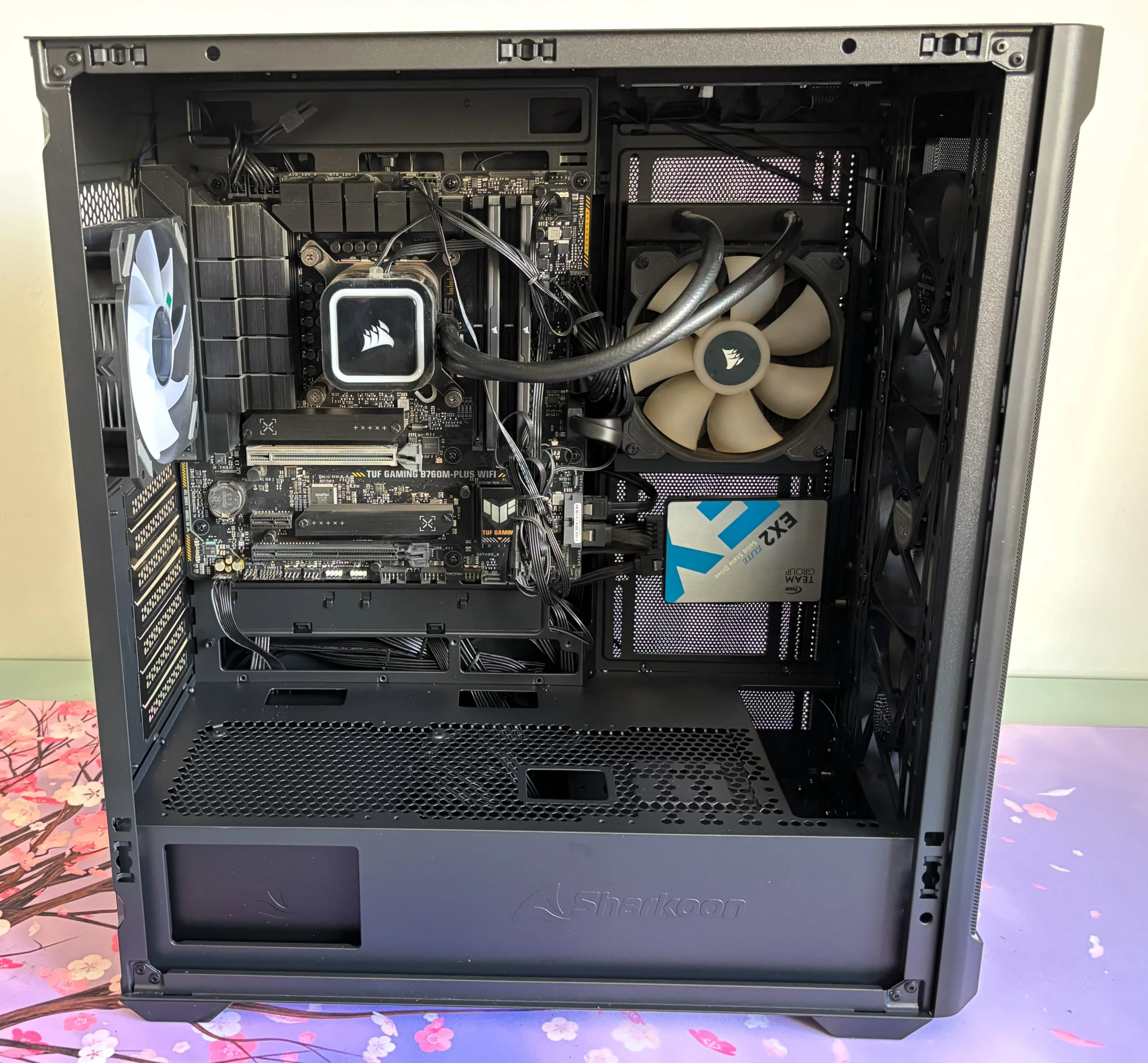 pc sistema para testeo fuente de alimentación Sharkoon Rebel P10 de 750W