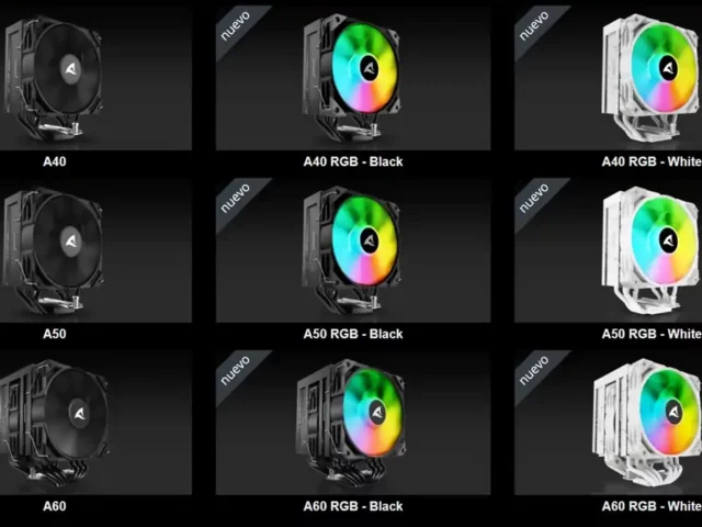 Sharkoon lanza los disipadores de aire de CPU A40, A50 y A60, también en RGB