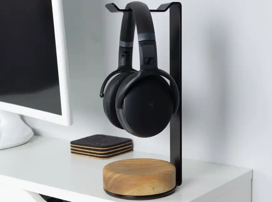 soporte auriculares escritorio