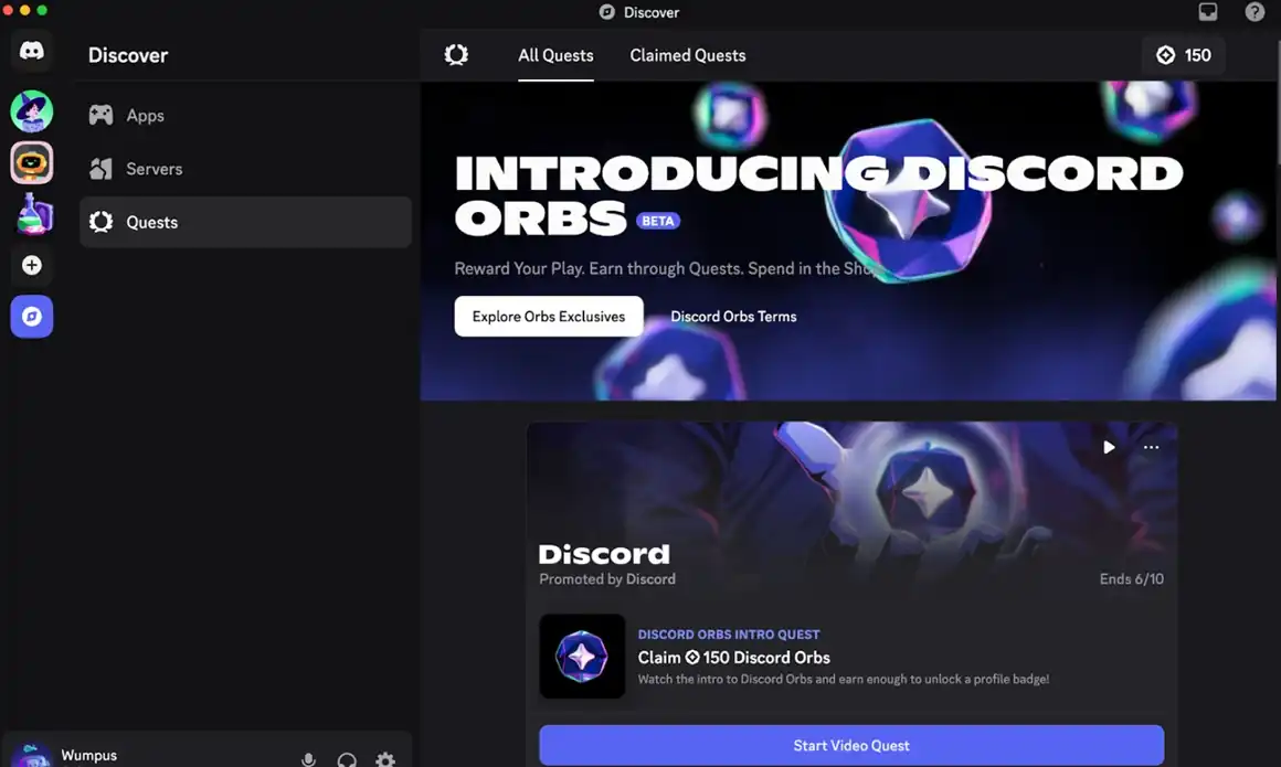 discord orbes