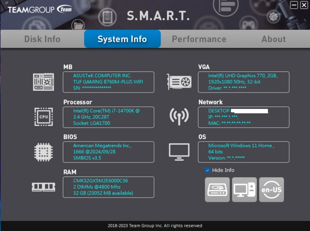 herramienta SMART de TeamGroup