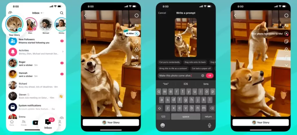 TikTok lanza AI Alive para crear vídeos con fotos