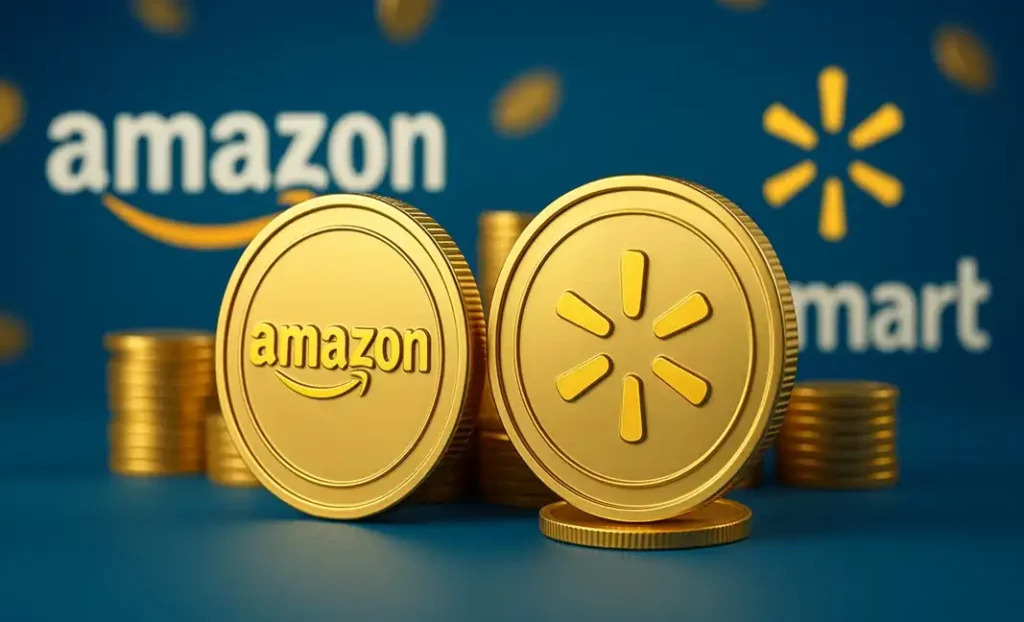 Amazon y Walmart sopesan crear sus propias monedas estables para evitar comisiones bancarias