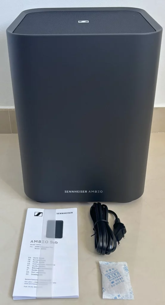 embalaje sennheiser ambeo sub