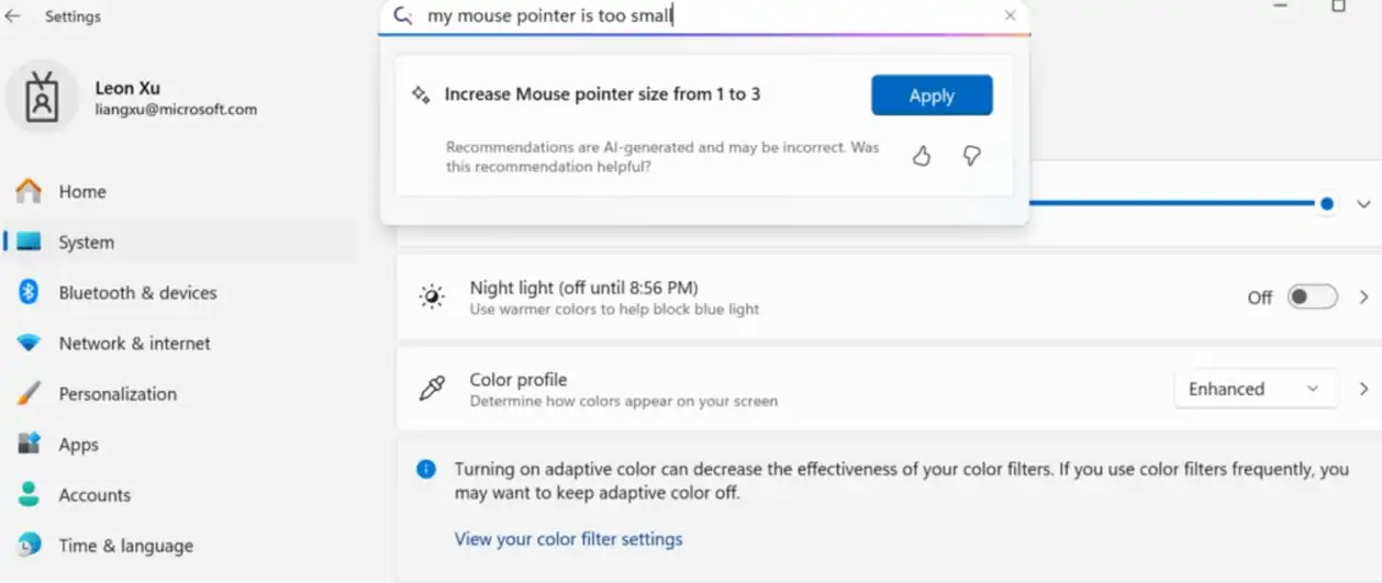 ia Mu configuración windows