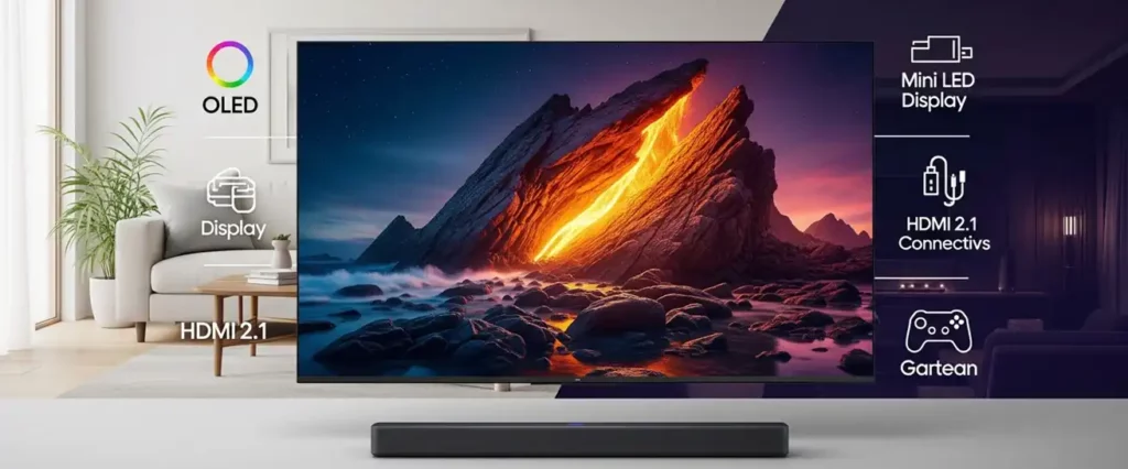 Cómo elegir tu televisor según espacio, brillo, conexiones y audio