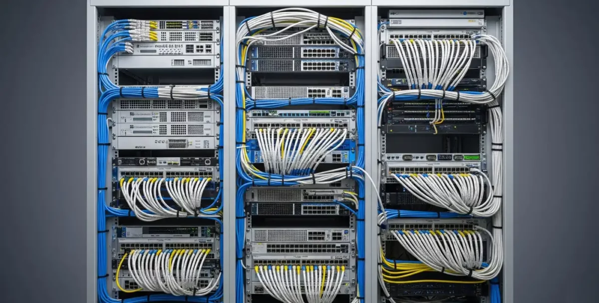 organizar interior rack servidor