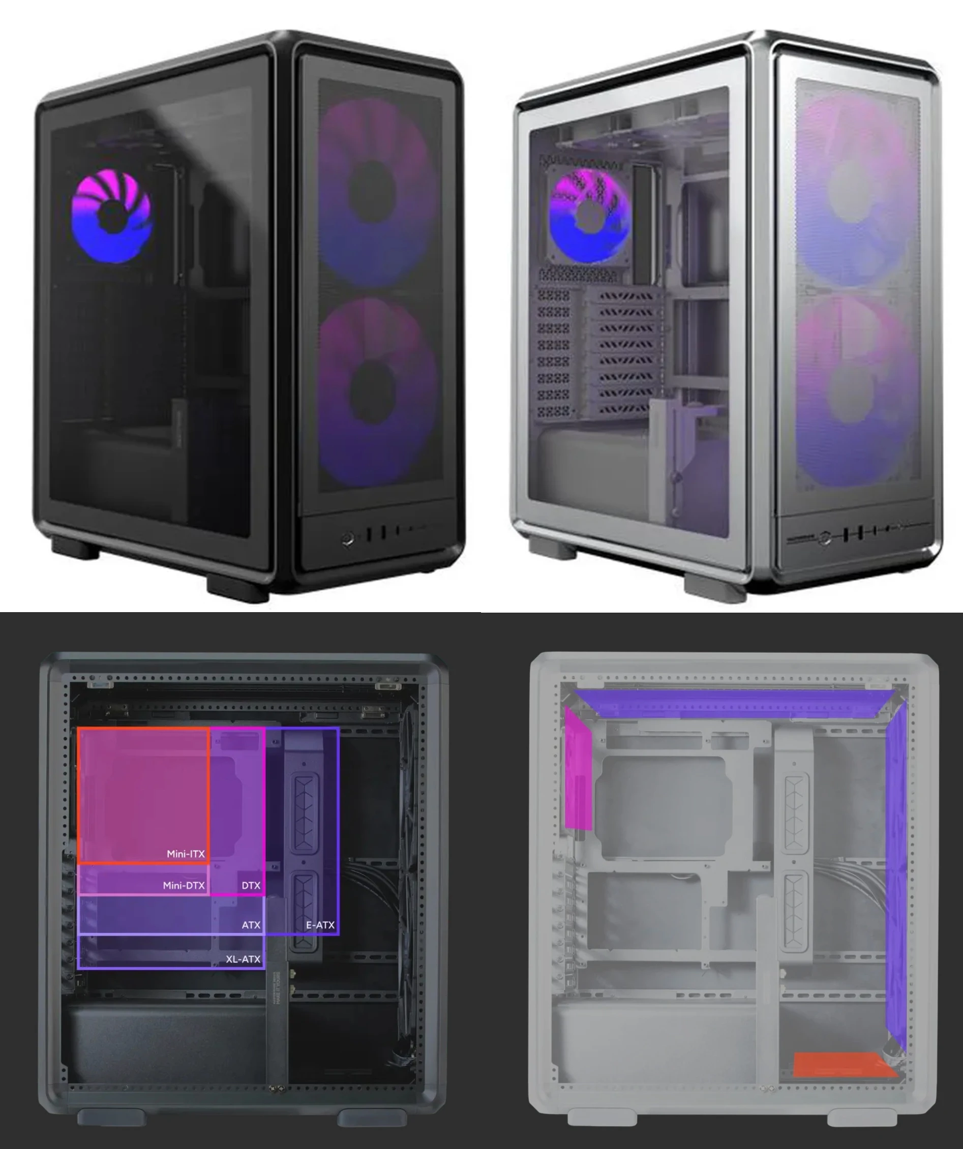 Chasis ATX Cooler Master MasterFrame 500 Mesh