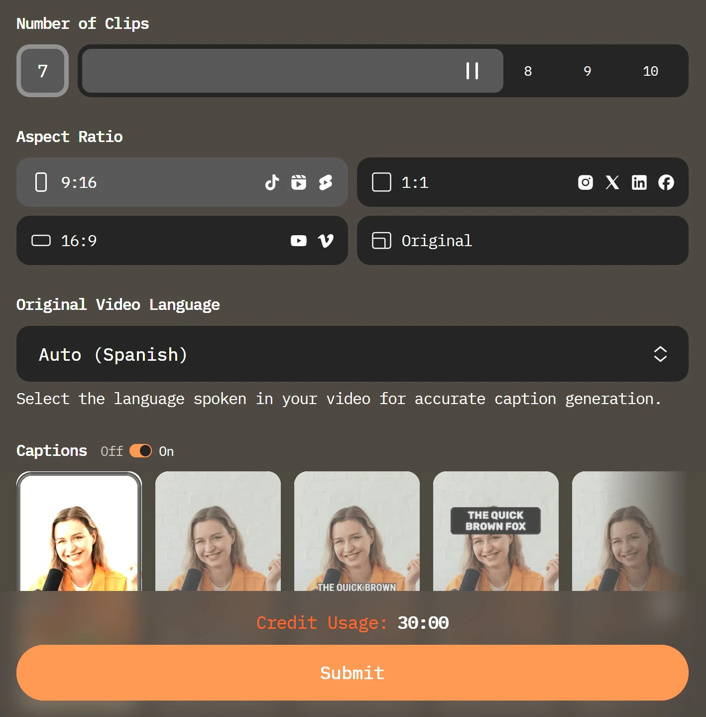recortar vídeos largos