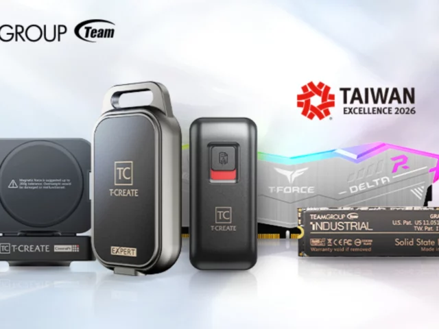 Team Group ha sido galardonada con 5 Premios de Excelencia de Taiwán 2026 por sus innovaciones en almacenamiento
