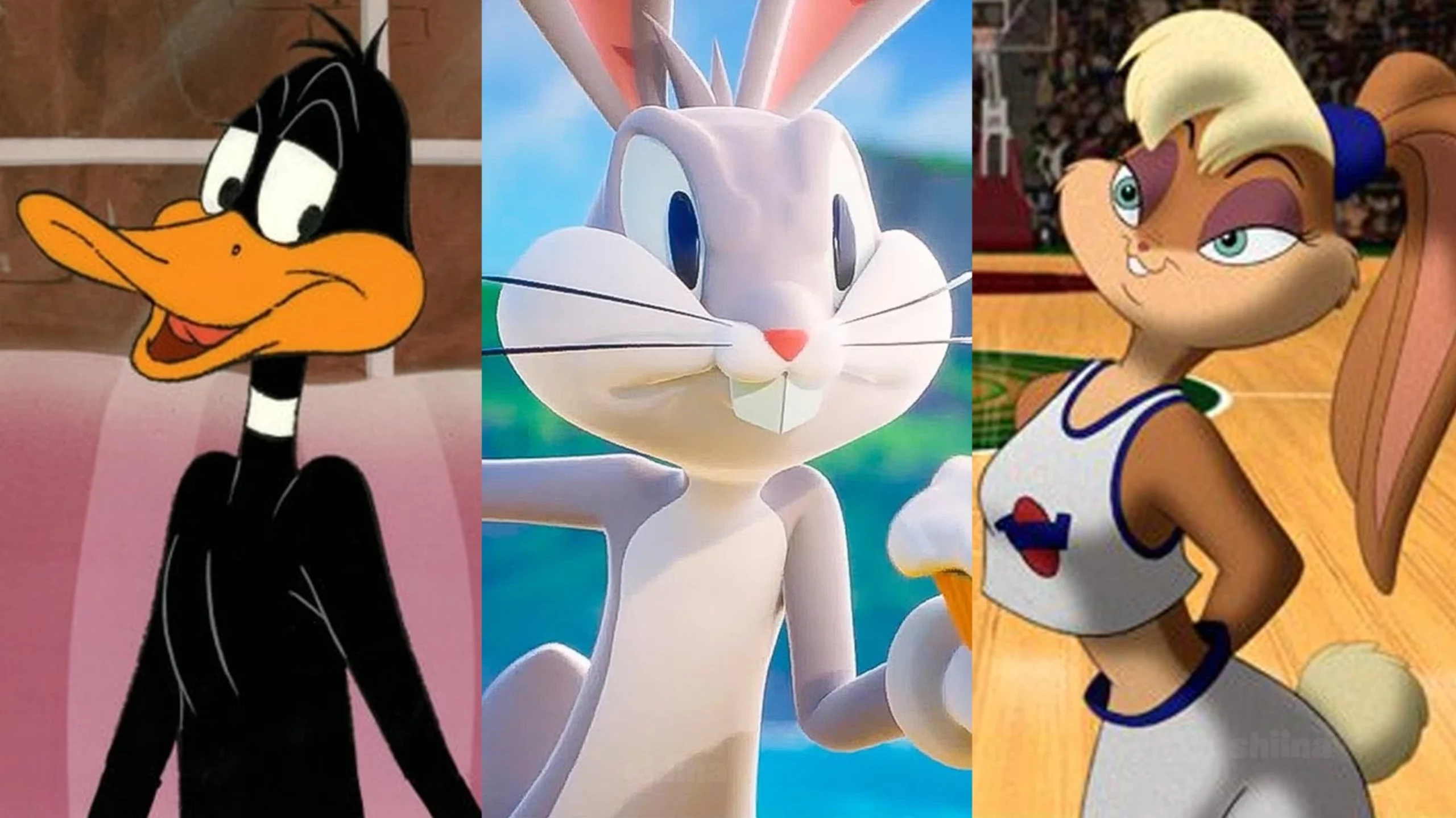 Bugs Bunny, Lola Bunny y el Pato Lucas