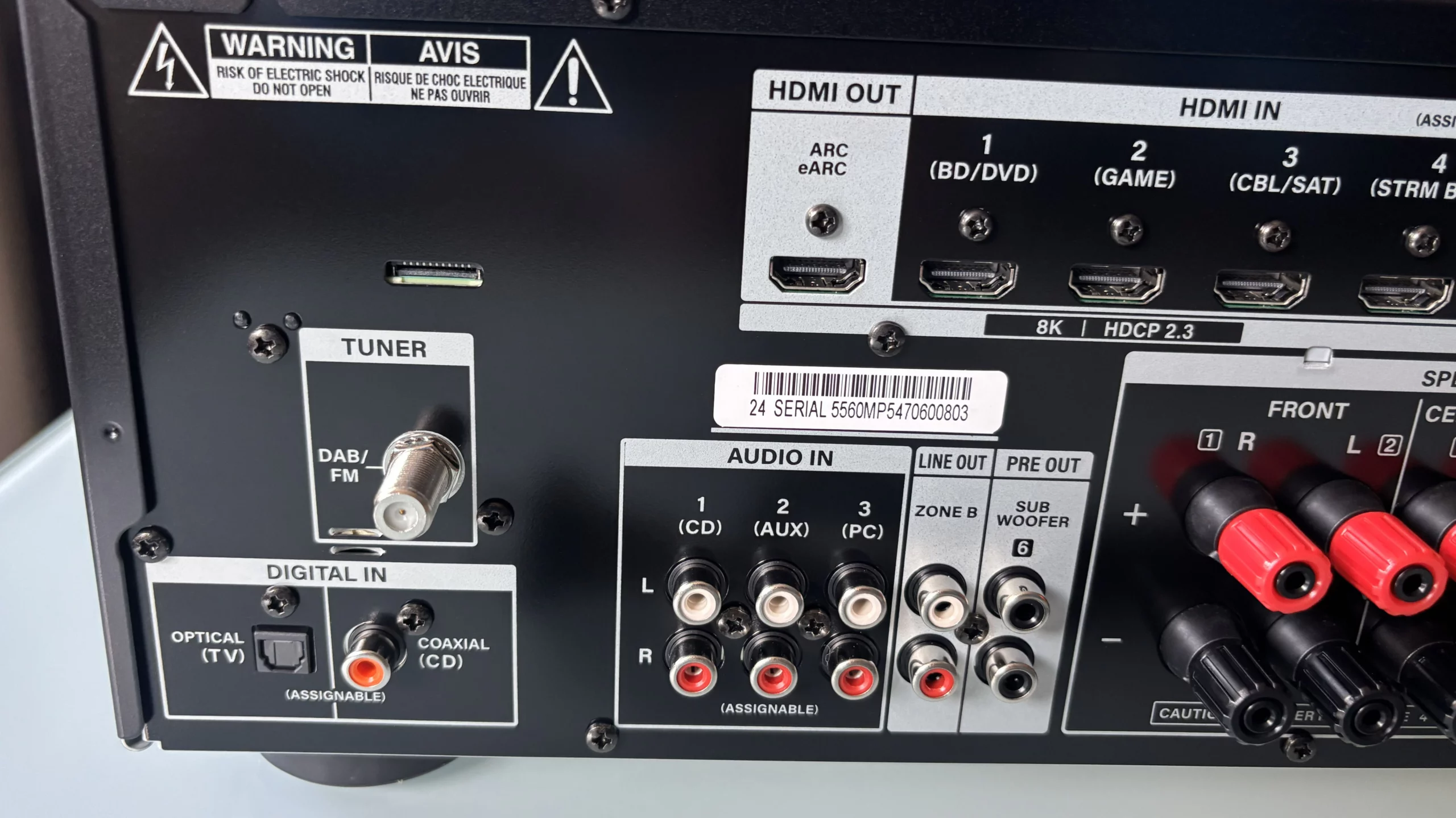 Onkyo TX-SR3100DAB conexiones