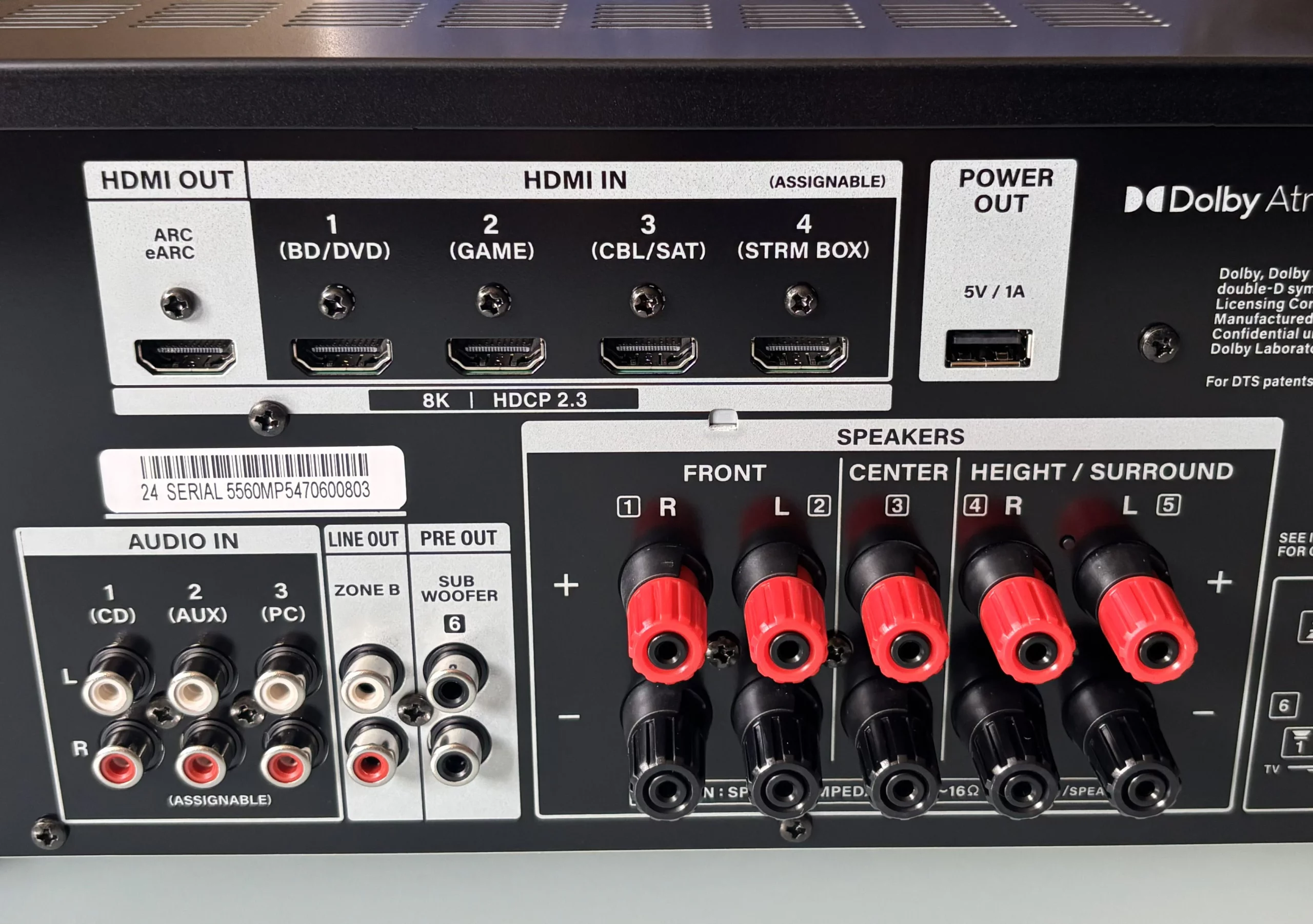 Onkyo TX-SR3100DAB conexiones