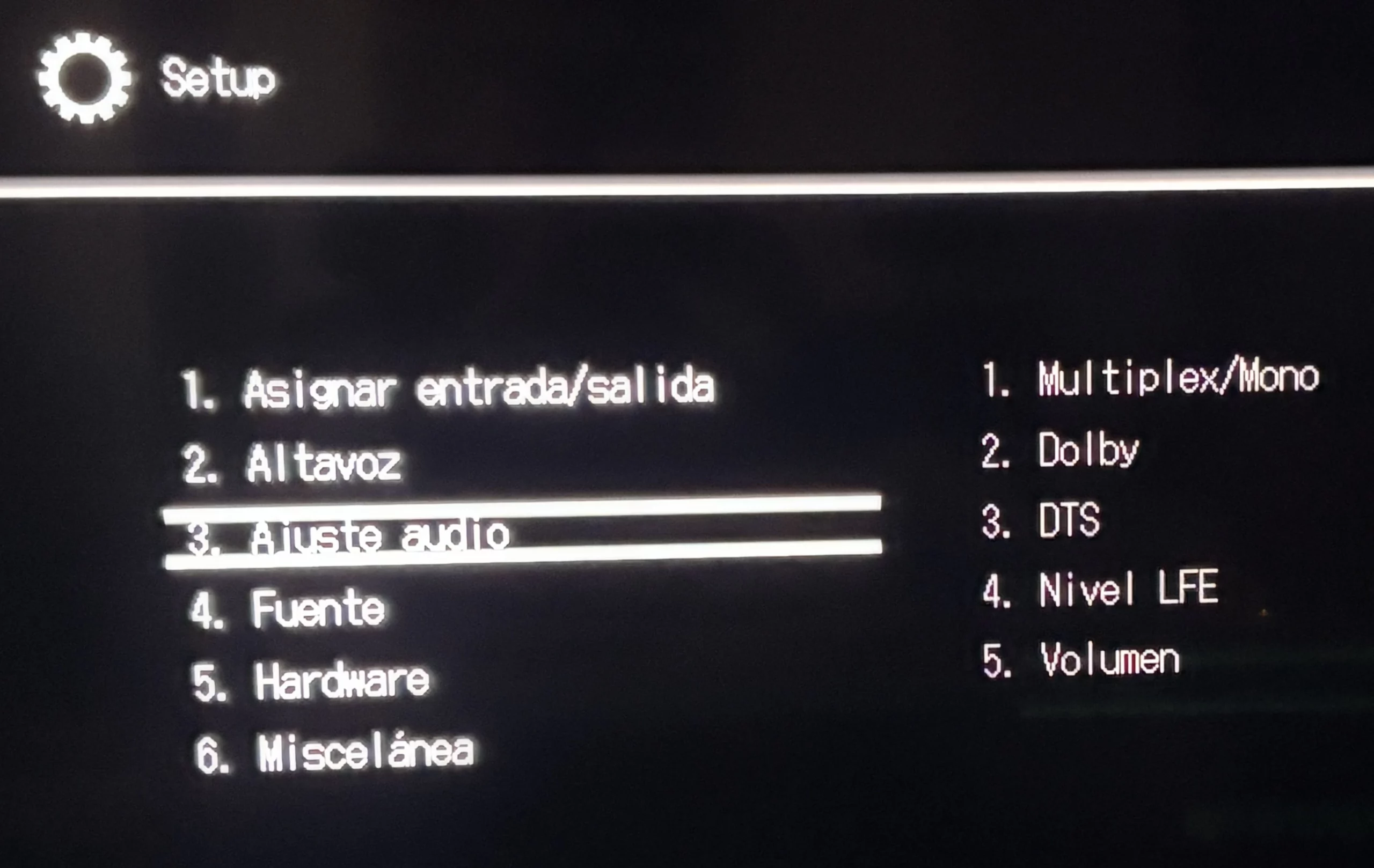 configuración receptor AV Onkyo