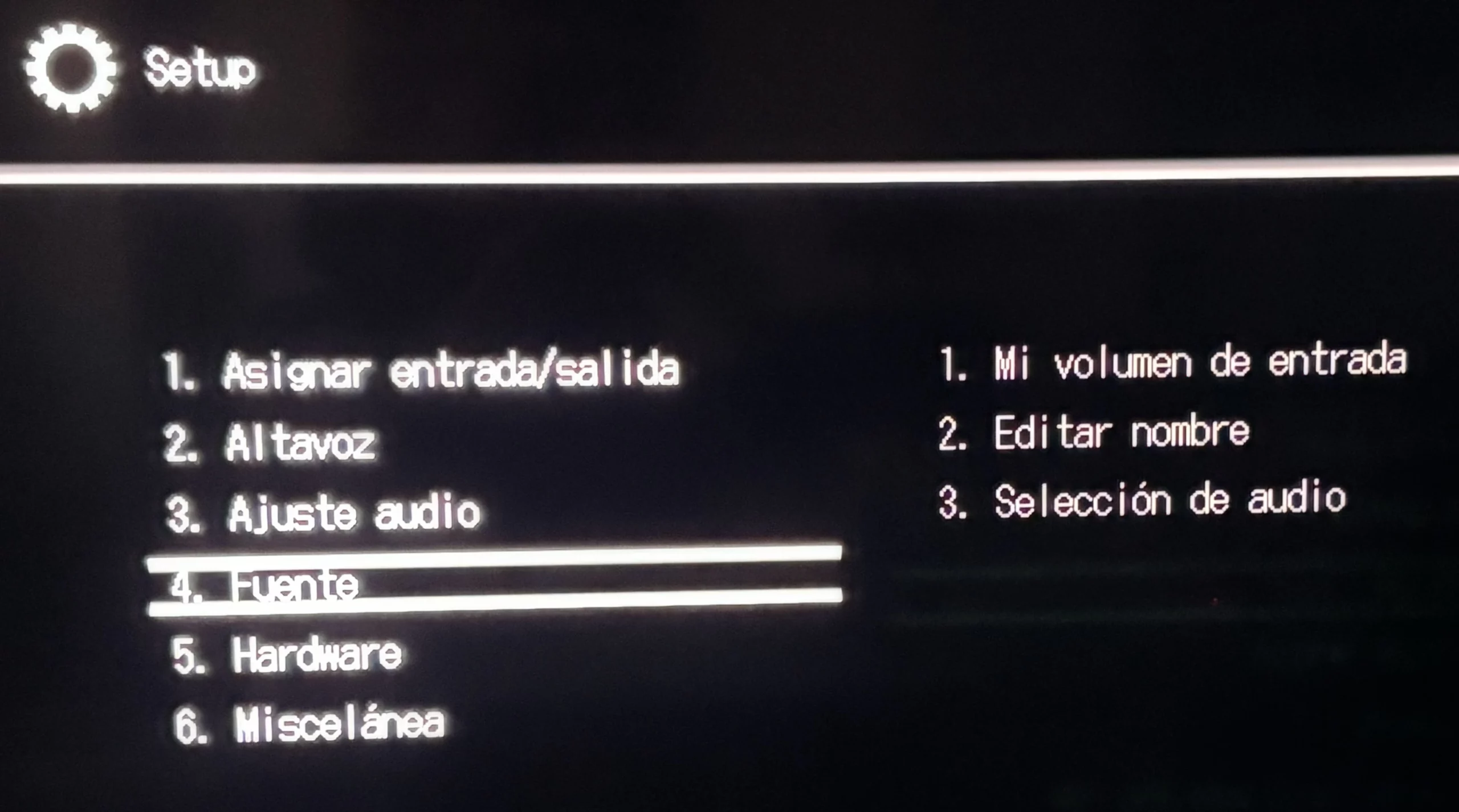 configuración receptor AV Onkyo