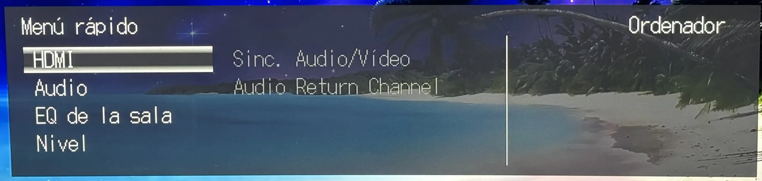 configuración receptor AV Onkyo