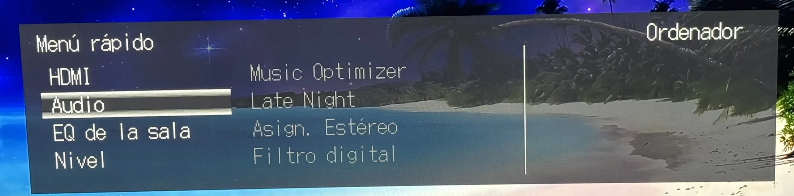 configuración receptor AV Onkyo