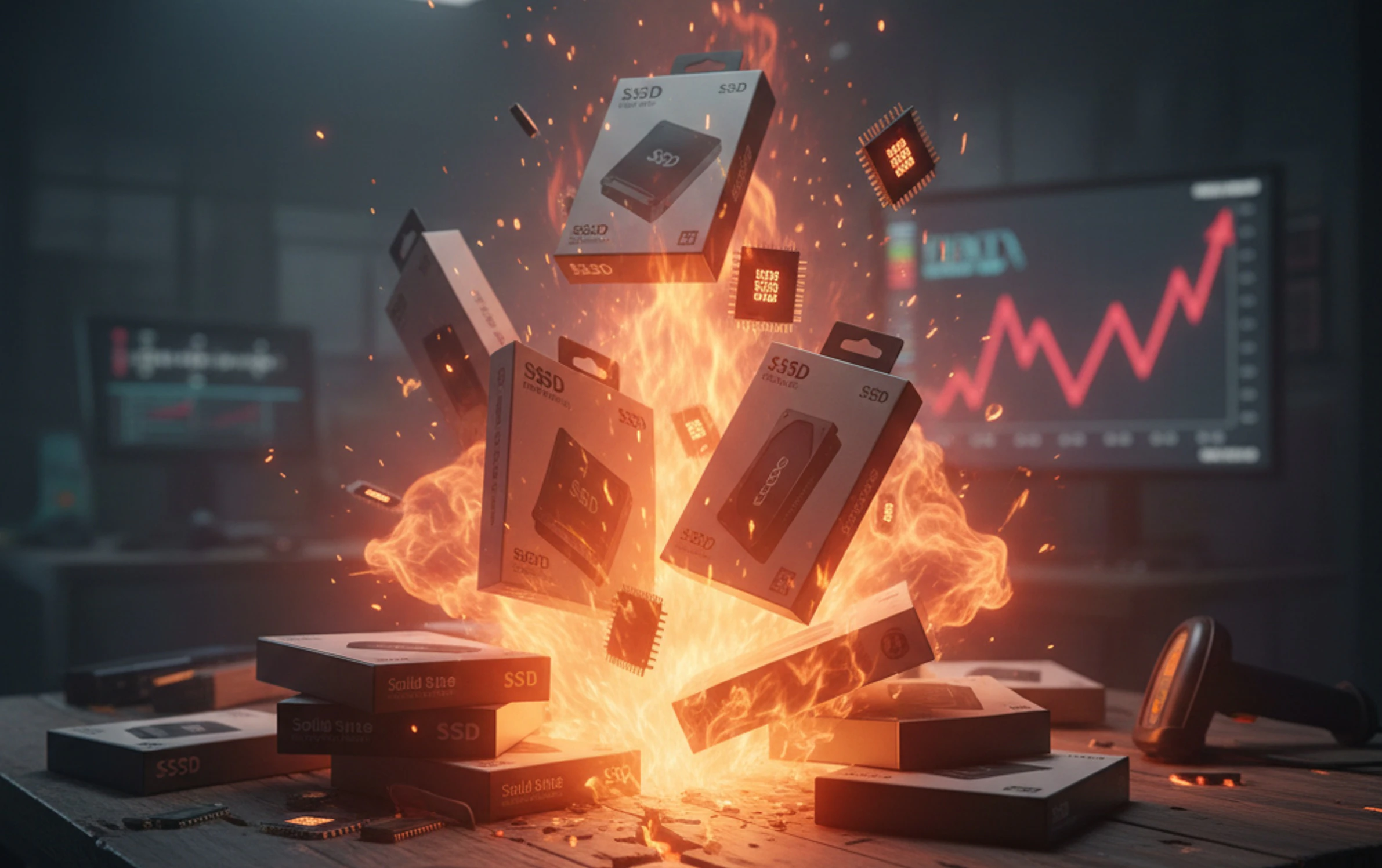 precios suben de los ssds por los chips nand