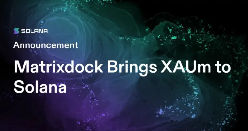 Matrixdock lleva el oro tokenizado a la red Solana