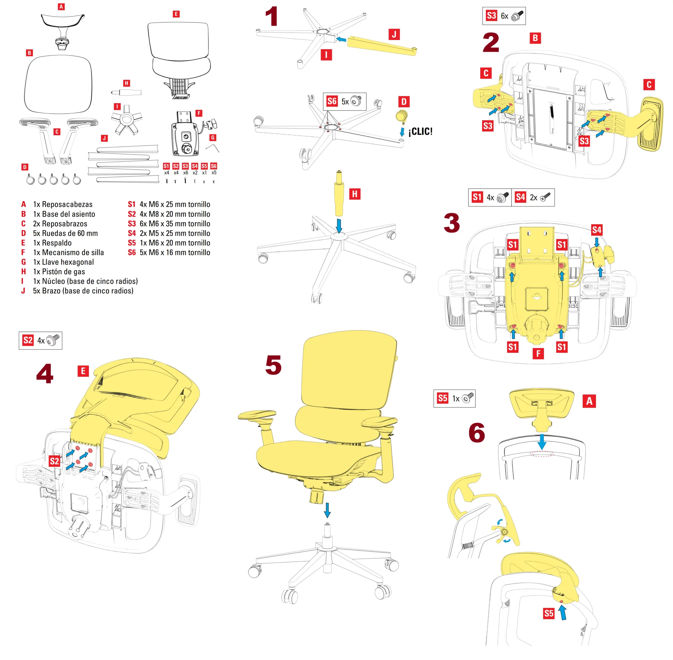 Sharkoon OfficePal C50: Montaje