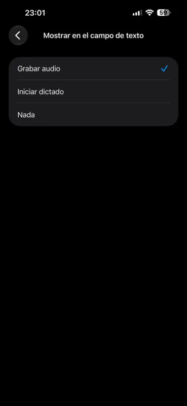 ios 27 mensajes grabación audio